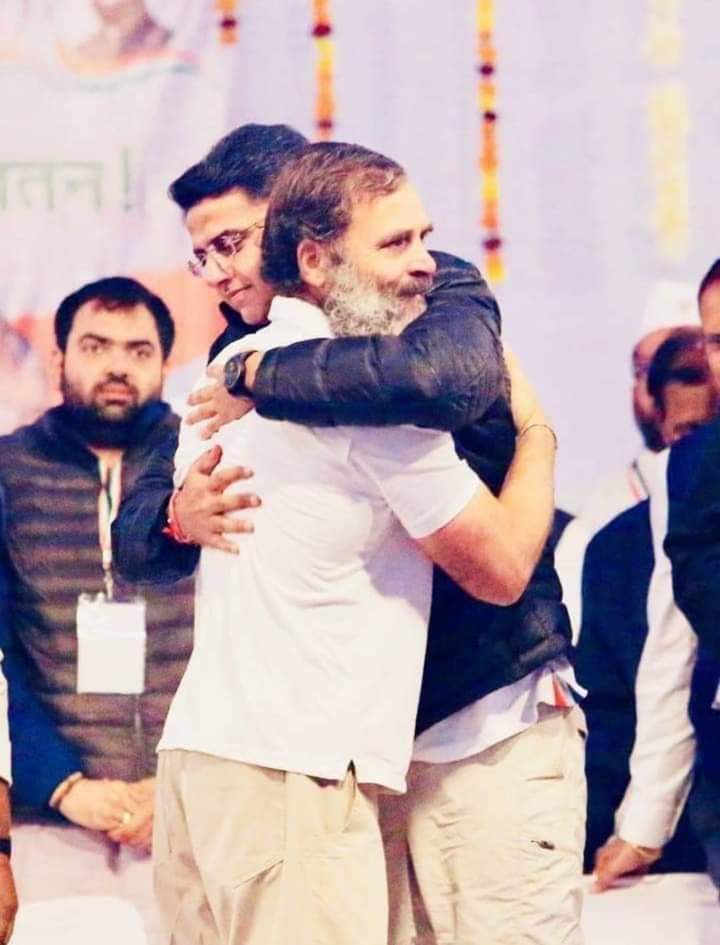 Everyone has a friend during each stage of life. But only the lucky ones have the same friend in all stages of life.✨✨ @RahulGandhi __________ @SachinPilot ✨✈️