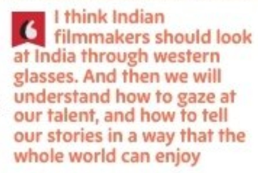 An Important Statement  by @arrahman  Why Indian Fiction Films can't recognize globally 
👌👏
