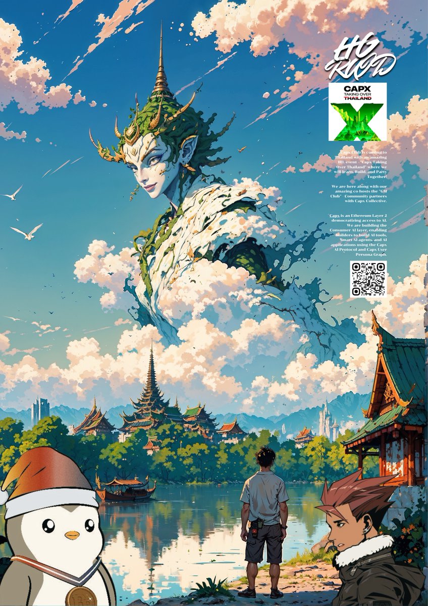 🔥HG RAID🔥
Does anyone like AI? 
Don't miss this Event.
Capx Taking Over - Thailand 🇹🇭 <a href="/CapxCollective/">Capx Collective</a>

Register - lu.ma/CTO-Thailand?t…
📅Date : 25th May 2024
🕝Time : 14:00-18:00
📍Place: Enter to Start
maps.app.goo.gl/fNhzfRcqKLr7fv…

Event by <a href="/gmlearningclub/">GM LEARNING CLUB</a> 
#HGFAM #HGRAID