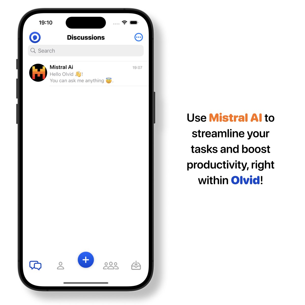 📣 Exciting news! 📣

Pro users, did you know you could harness the power of #AI with <a href="/MistralAI/">Mistral AI</a> directly within Olvid? Streamline your tasks and boost productivity like never before!

Visit us at <a href="/VivaTech/">VivaTech</a> for a demo of Mixtral 8x22B 😇.