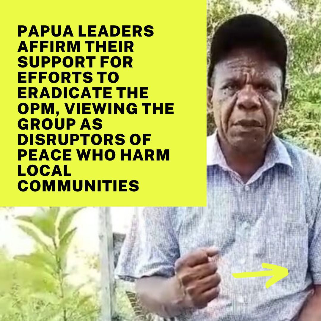 Brotosembilang's tweet photo. Strict action must be taken against Free Papua Movement (OPM) who have violated many laws and norms.
#EradicateOPMPapua #TurnBackCrime #StopOPM #OPMhumanrightsviolators https://t.co/eJ4vuS9zRO