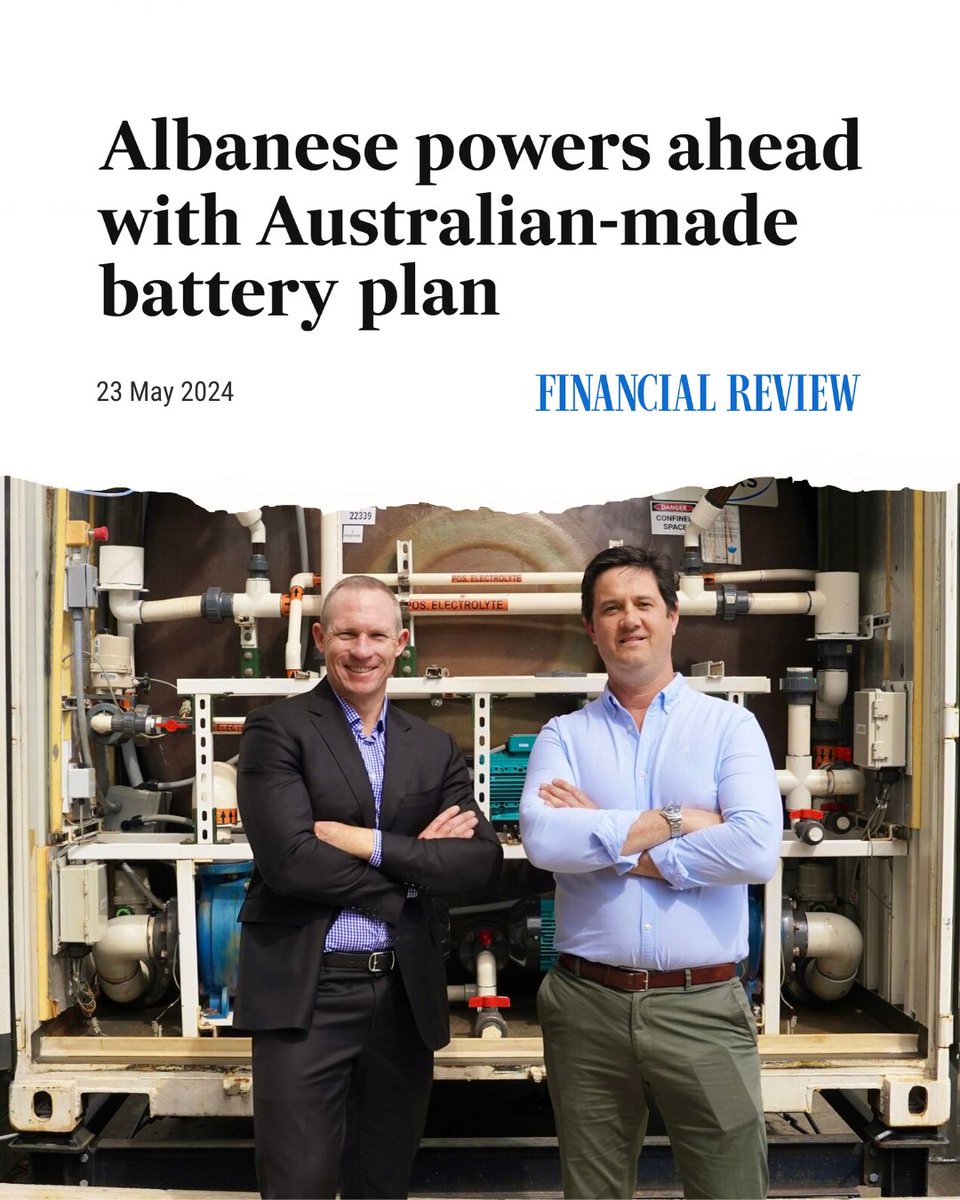 A future made in Australia starts right here in Queensland. Our $570 million investment in the industry will supercharge manufacturing, research and jobs for Queenslanders. @AlboMP's National Battery Strategy will build on that investment.