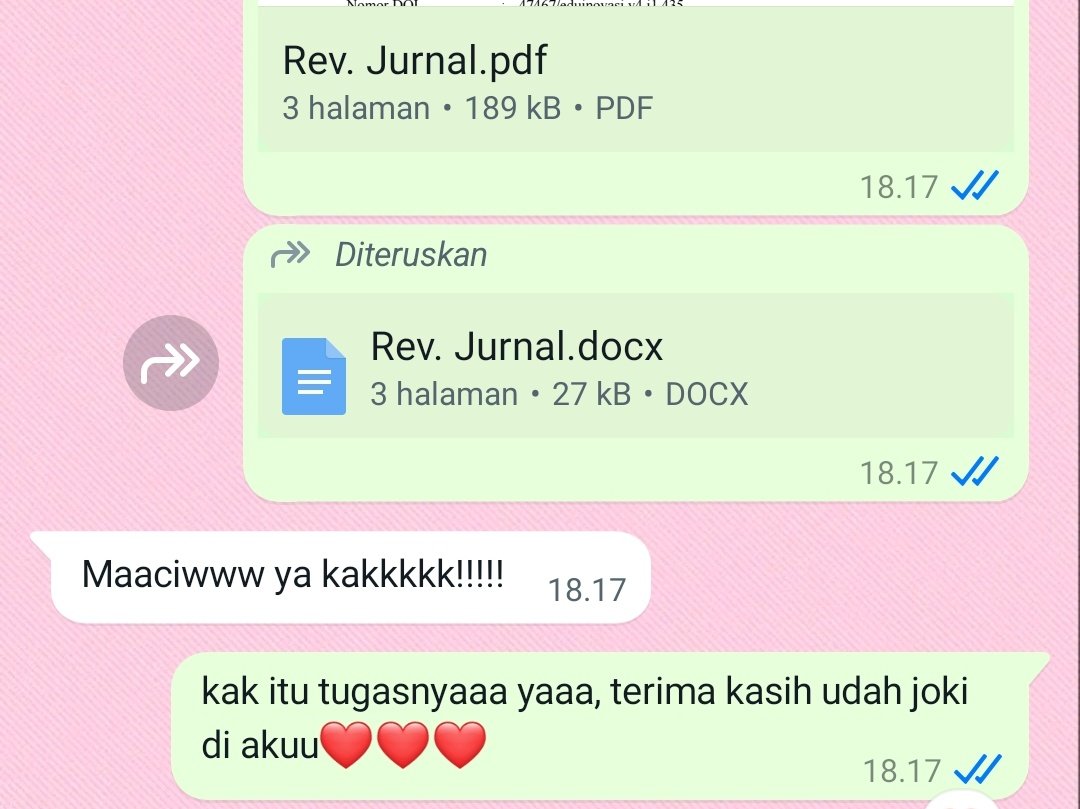 piechesss's tweet photo. testi review jurnal https://t.co/gEHg4ICiIJ