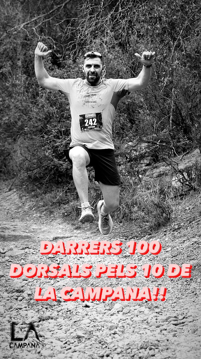 Cursa de la Campana. (@cursacampana) on Twitter photo No trigueu, que això vola !!!
<a href="/viladcavallsrun/">Corredors de Fons de Viladecavalls</a> <a href="/corredors/">CoRReDoRS.CaT</a>
<a href="/ajvacarisses/">Ajuntament de Vacarisses</a> <a href="/Barceruel/">Víctor Millán</a> <a href="/KMSxELA/">KMSxELA</a> <a href="/VacarissesC/">VacarissesCorre</a> No trigueu, que això vola !!!
<a href="/viladcavallsrun/">Corredors de Fons de Viladecavalls</a> <a href="/corredors/">CoRReDoRS.CaT</a>
<a href="/ajvacarisses/">Ajuntament de Vacarisses</a> <a href="/Barceruel/">Víctor Millán</a> <a href="/KMSxELA/">KMSxELA</a> <a href="/VacarissesC/">VacarissesCorre</a>