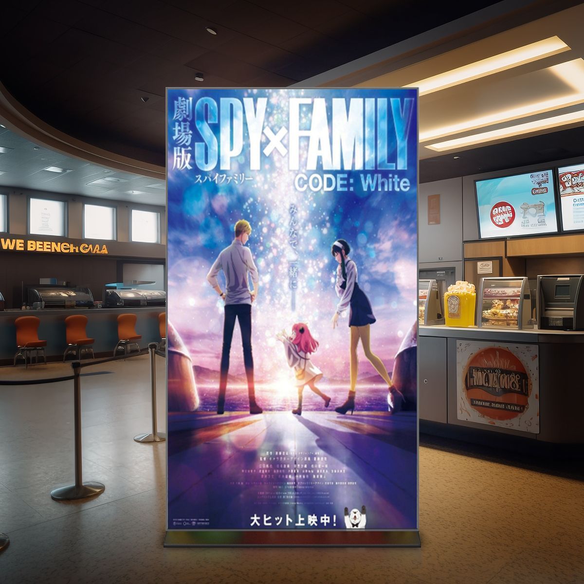 The recently popular theatrical animated film SPY×FAMILY CODE: White premiered in Chinese theaters. The theaters adopted the world's top HUSHD signage technology, which greatly enhanced the film's promotion. buff.ly/3RPVt4M #HUSHIDA #IFP #IWB #LCD