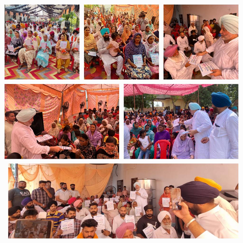 Launched special drive &amp; deliverd <a href="/INCIndia/">Congress</a> #CongressGuranteeCards in 48 villages.It has great effect &amp; response on voters specially on women &amp; youth,It is game winner 
<a href="/priyankagandhi/">Priyanka Gandhi Vadra</a> <a href="/RahulGandhi/">Rahul Gandhi</a> <a href="/kharge/">Mallikarjun Kharge</a> <a href="/kcvenugopalmp/">K C Venugopal</a> @devenderayadavinc
@<a href="/Partap_Sbajwa/">Partap Singh Bajwa</a> <a href="/INCPunjab/">Punjab Congress</a>