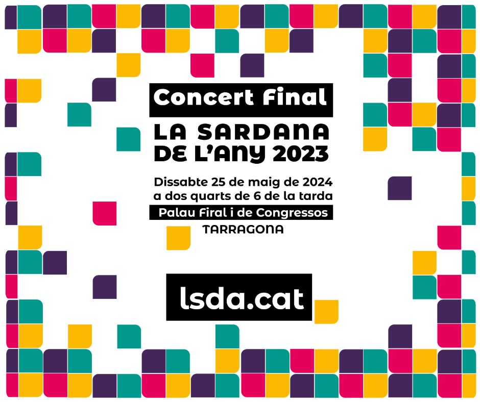 Vine dissabte a Tarragona i gaudeix de la cultura! 
#concert #sardanes

👯‍♂️ La ballada de la tarda del dissabte 25 de maig en el marc de #LSDA23 anirà a càrrec de la @coblaReusJove i serà a les 4 de la tarda!

🎟️ buff.ly/3KdQfe4