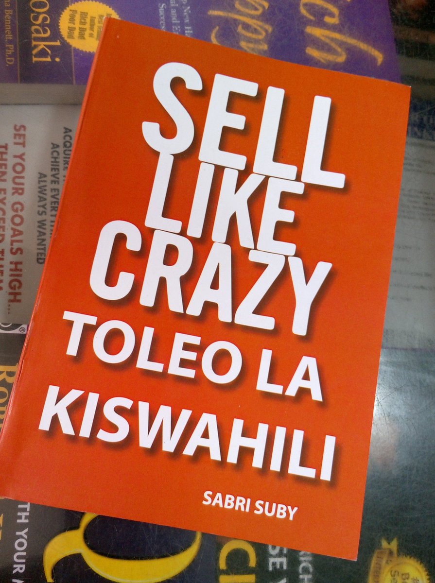 Vitabu 18 vilivyotafsiriwa kwa lugha ya kiswahili.

1. Ikigai
2. Atomic habits 
3. Sell like crazy 
4. RichDad PoorDad 
5. Think and Grow Rich 
6. The 48 laws of power
7. Everyday hero
8. Who will cry when you die
9. Think big 
10. Gifted hands