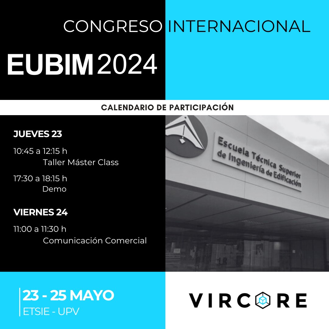 #EUBIM2024 | 📢 ¡YA ESTAMOS AQUÍ!

Compartimos un resumen de nuestra participación para que no te pierdas nada. 📝

Te recordamos que además podrás visitarnos en la zona de stands.

¡Os esperamos a todos!

#DIA1 #IMpossibleisBIMpossible #BIM #CongresoBIM #EUBIM2024 <a href="/_eubim/">EUBIM ® Congreso Internacional BIM</a>