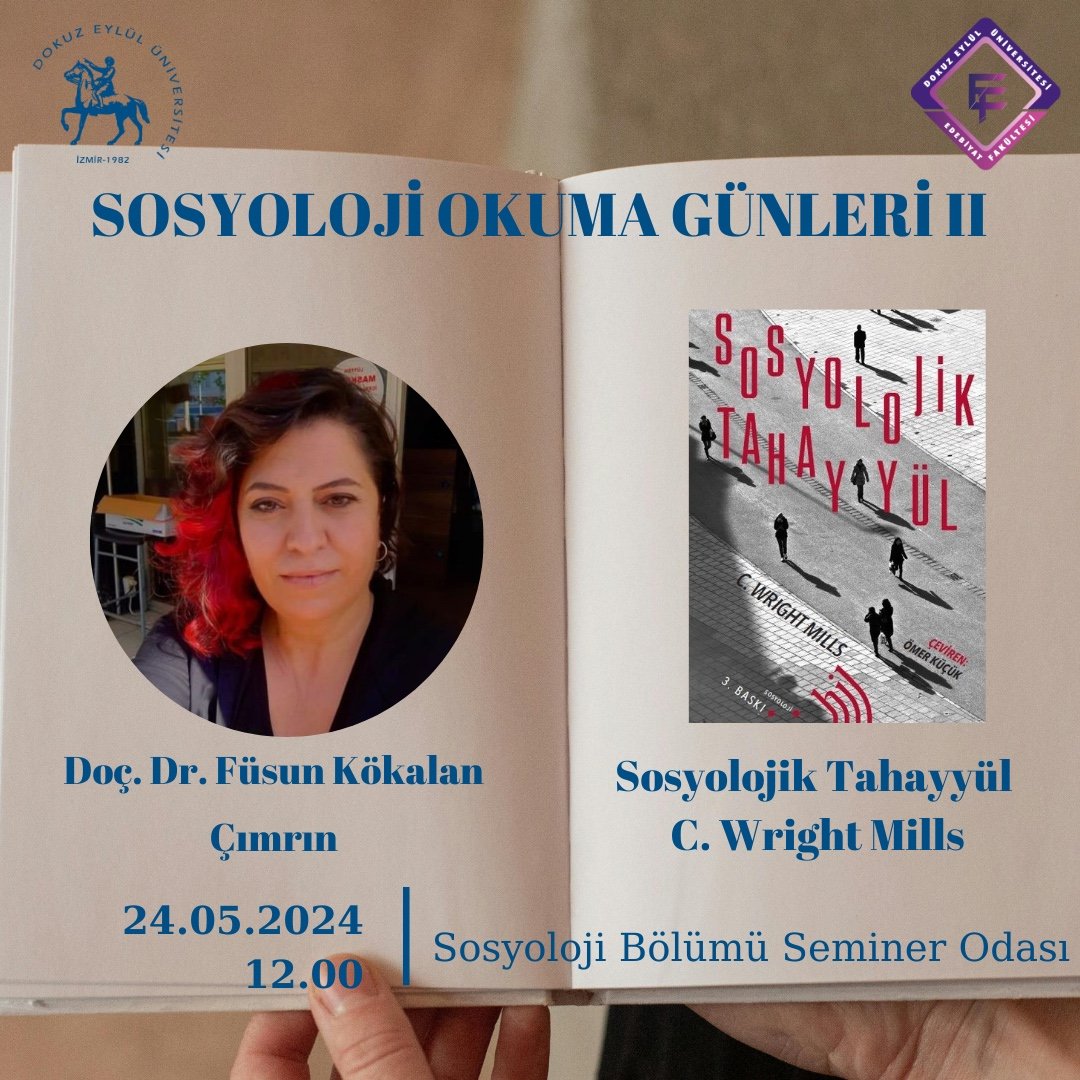 Dokuz Eylül Üniversitesi Sosyoloji Bölümü (@deu_sosyoloji) on Twitter photo 