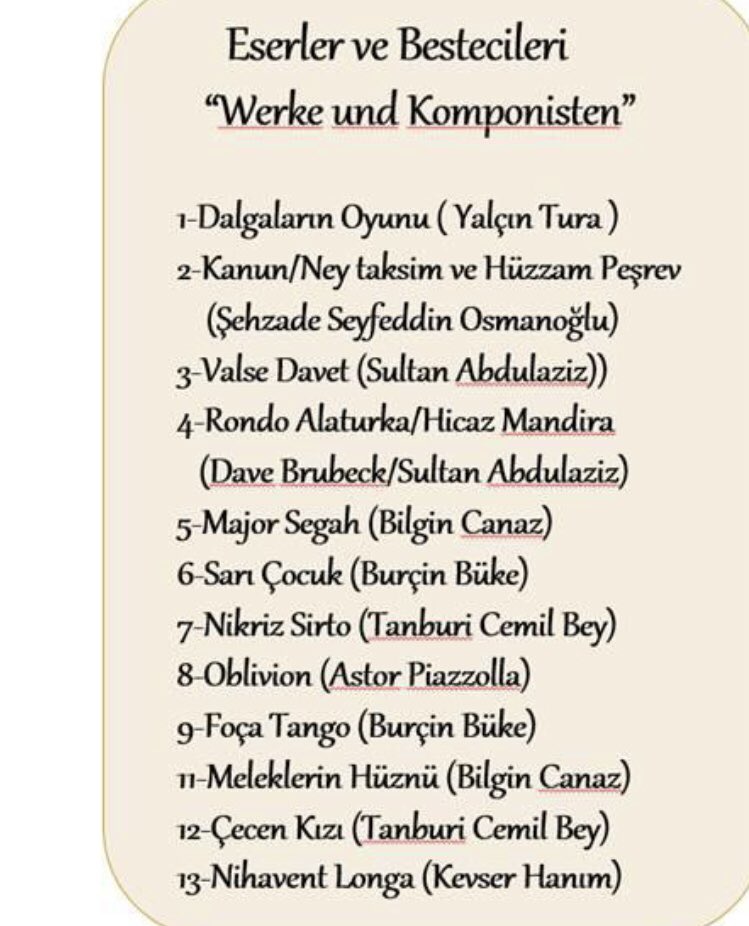 burcinbuke's tweet photo. Bence güzel bir repertuar #deutschland #münster @kanunitahir #taninitrio https://t.co/jRoAH4xDdH