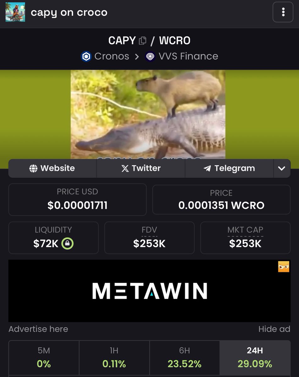 capy on croco tweet media