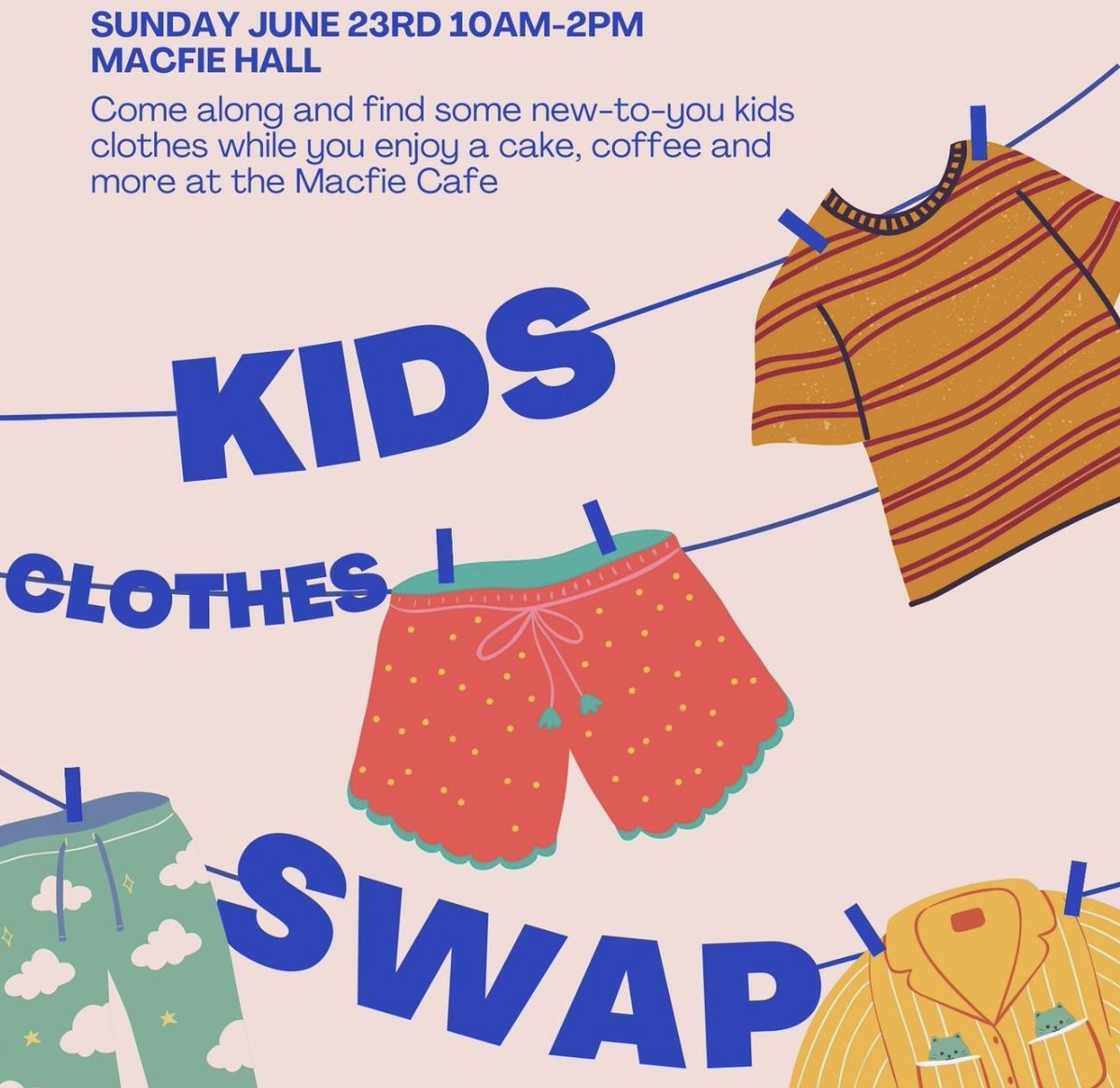 Kids Clothes Swap, Heriot, Sun 23 June. stow-borders.co.uk/kids-clothes-s…