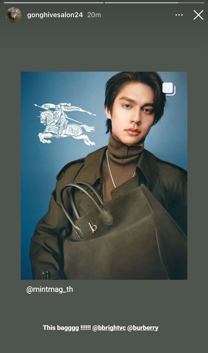 whitebinbw's tweet photo. P'Gong 🤍☀️🙏🏻 

#BurberryxBright 
#Burberry 
#bbrightvc @bbrightvc https://t.co/GTfQFTdrCH