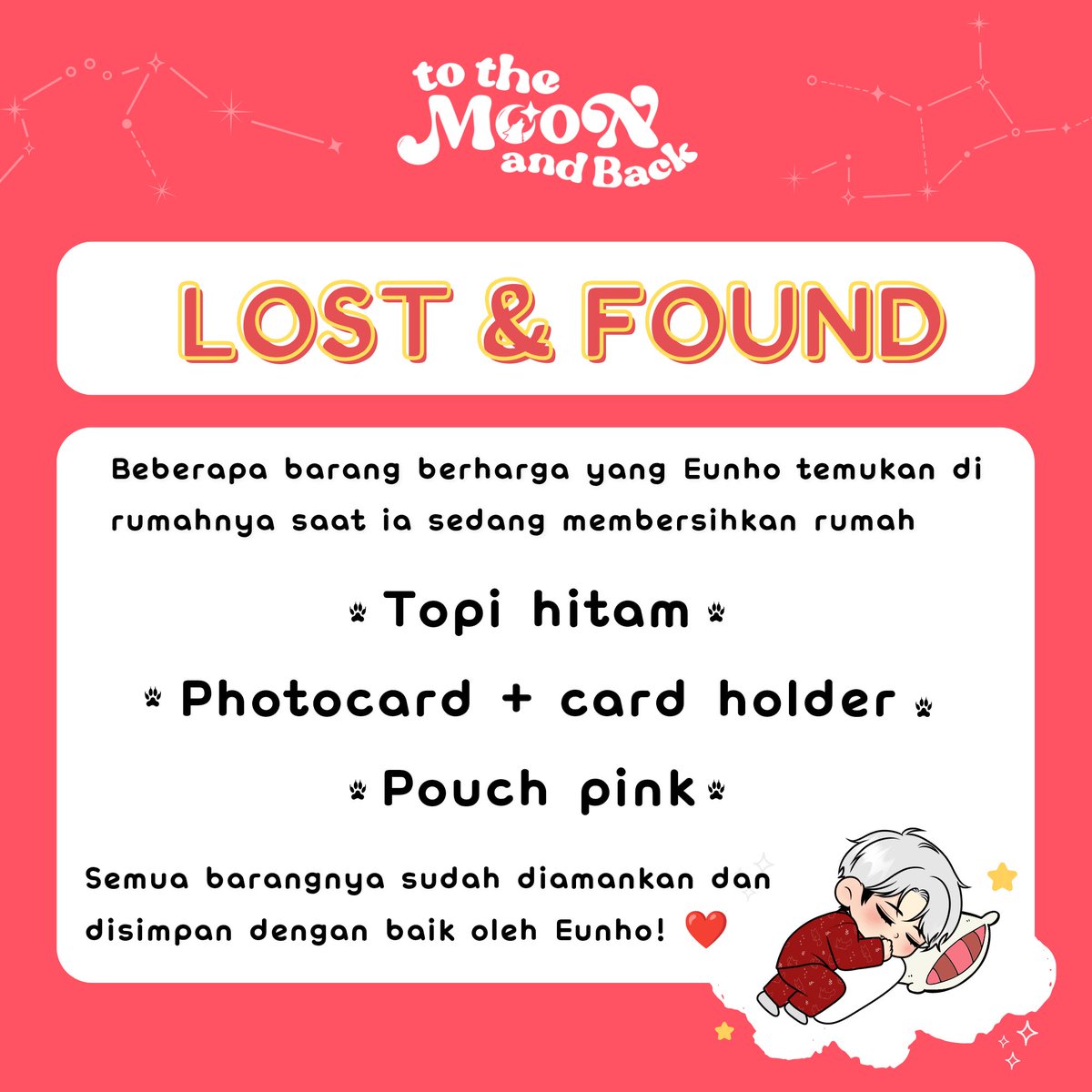 HBDEunho's tweet photo. ꧁ Halo, tamu sekalian ꧂
Kami dapat kabar dari Eunho, ia menemukan beberapa barang berharga milik kalian yang tertinggal di rumahnya : (

Jika kalian merasa kehilangan sesuatu saat pesta piyama di rumah Eunho Sabtu kemarin, silahkan hubungi kami melalui DM, ya

Terima kasih~ ❤️ https://t.co/bpKkxdeP7S