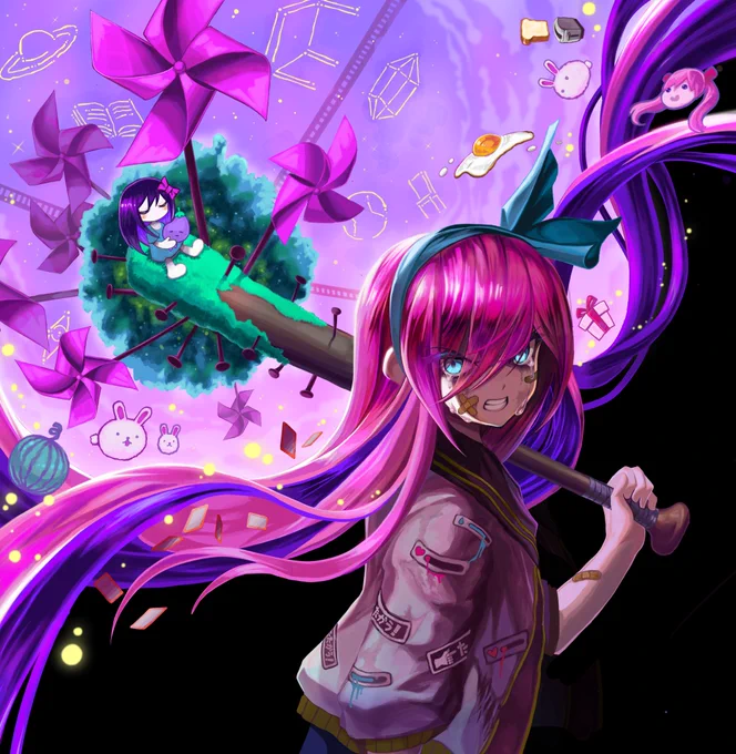 過去作品の再掲ですが オブ誕おめ #OMORIFANART