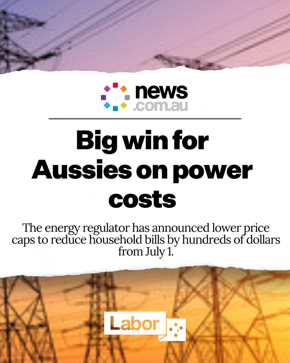 More evidence today that the @AlboMP Government's policies are taking some of the sting out of higher power prices. Further help is on its way with a $300 energy bill rebate for every household from July #auspol #ausecon news.com.au/finance/money/…