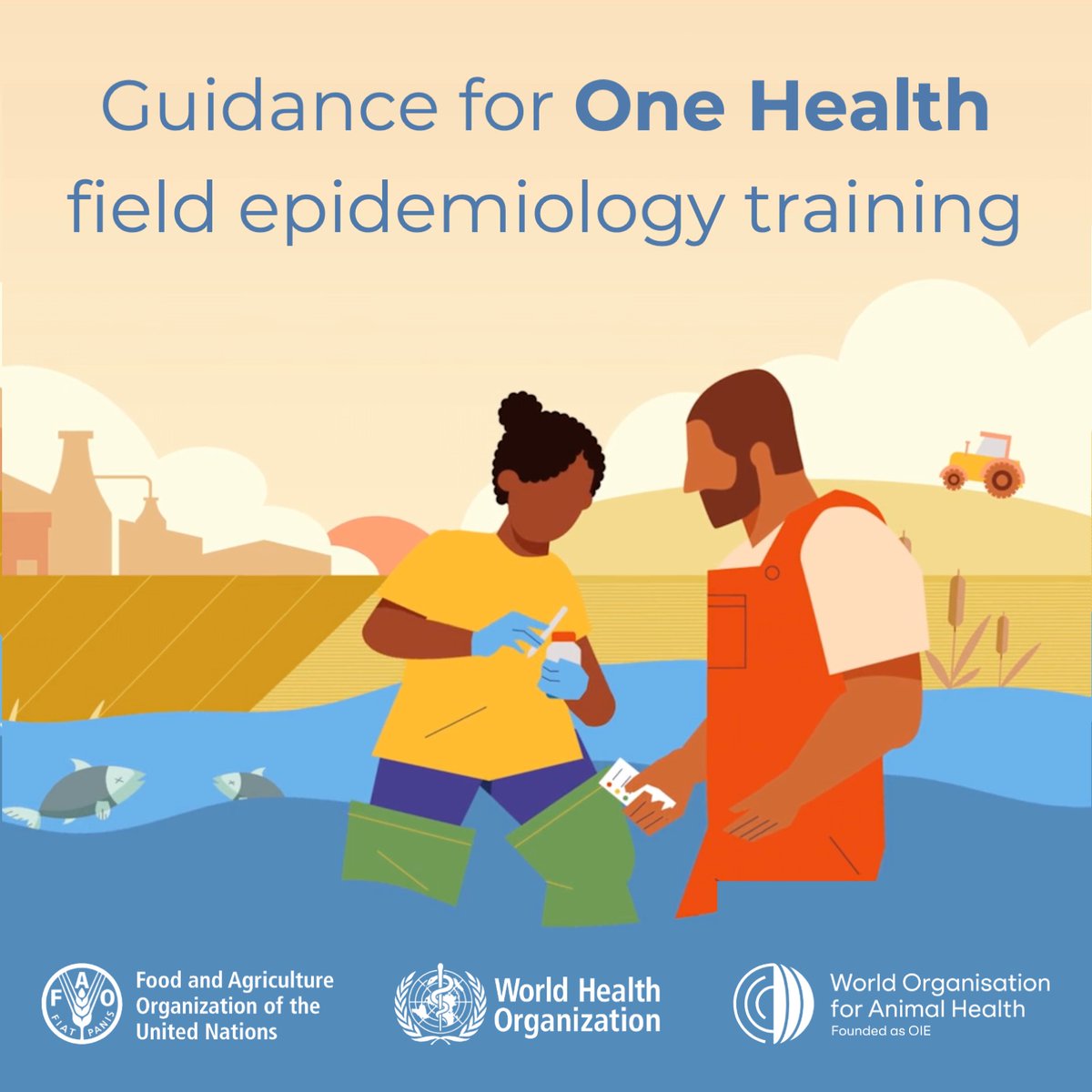 Over 60% of emerging infectious diseases are of animal origin. Field epidemiology training programmes are crucial for preparing the health workforce to prevent, detect and contain infectious diseases. 👉 rb.gy/2adtwk #OneHealth