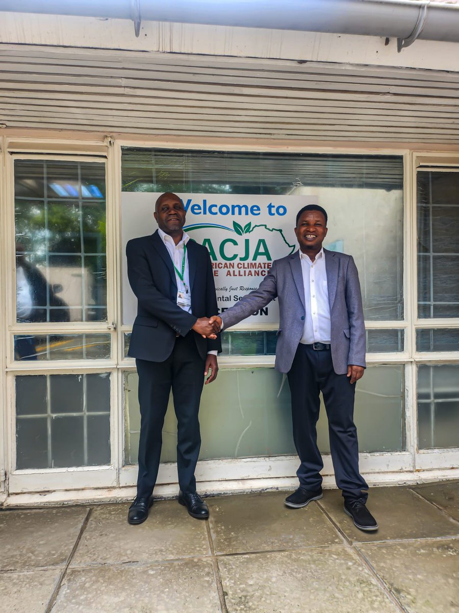 PACJA1's tweet photo. On May 22nd, 2024, PACJA hosted Mr. Harsen Nyambe, AU Director of  Sustainable Environment &amp; Blue Economy, alongside Senior Officers  Mr. Emmanuel Siakilo &amp; Caroline Tangwiriyie. Together, we tackled  climate diplomacy, carbon markets, and planned the upcoming CCDA #COP29 #SB60 https://t.co/RXWJhJT19A