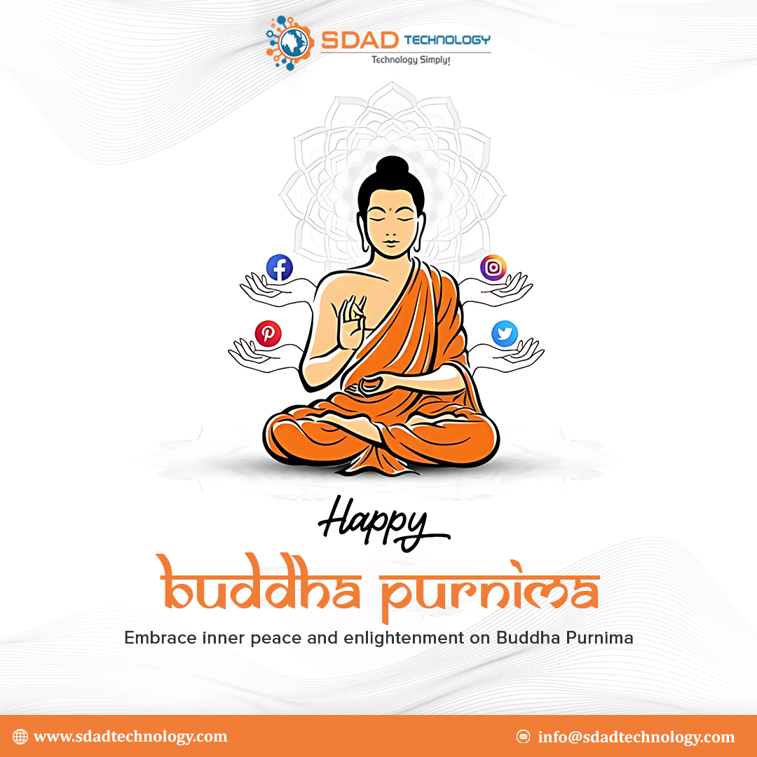 On this auspicious day of #BuddhaPurnima, let the light of wisdom and compassion shine upon you all.

Warm wishes from Sdad Technology for a #blessed and harmonious Buddha Purnima.
.
.
Call Now: (+91) 892 993 1601

#BuddhaBlessings #buddhaseeds #KnowledgeIsPower   #buddhadharma