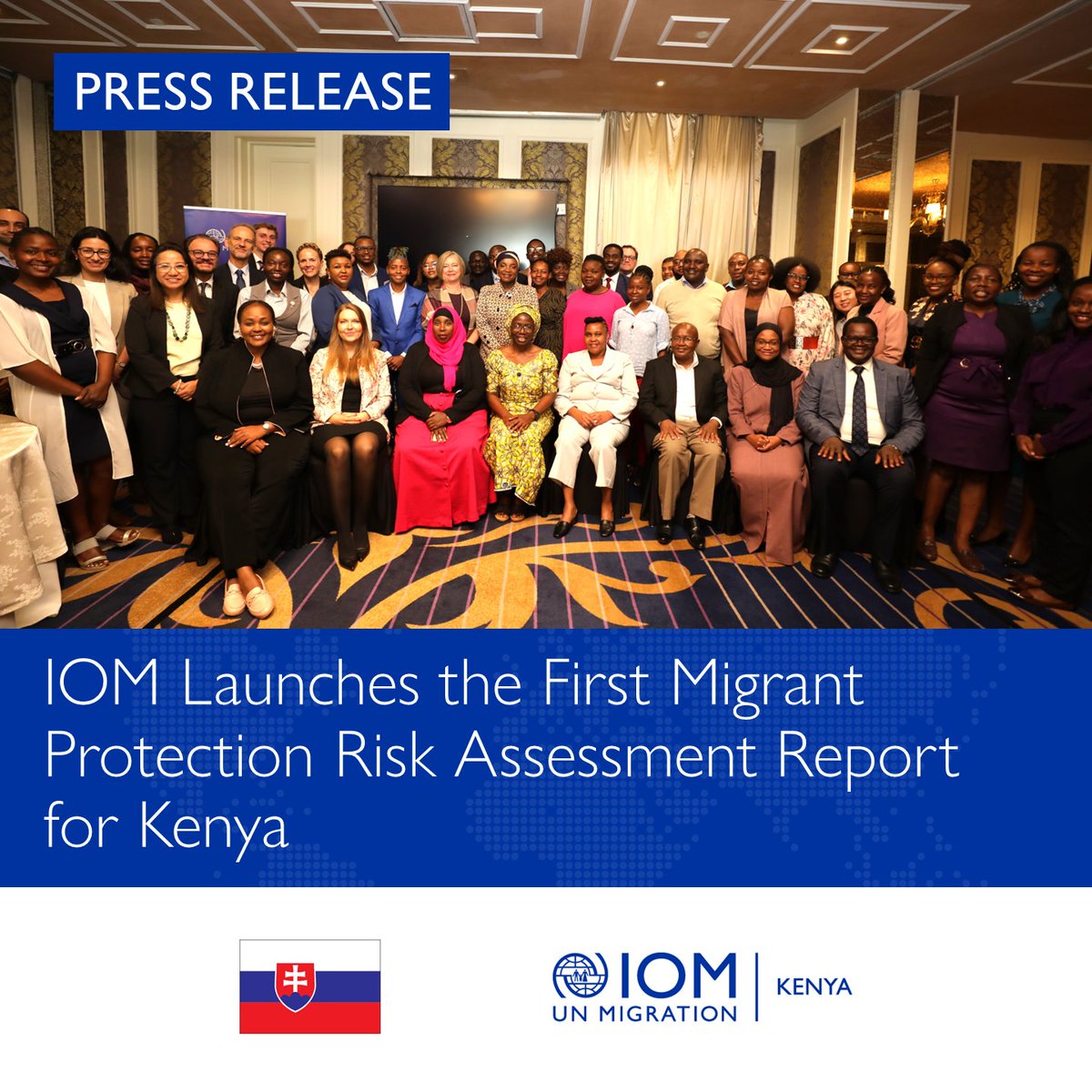 IOMKenya's tweet photo. We're proud to launch our migrant protection risk assessment report, which identifies the challenges and needs of migrants in Kenya.
The report covers five counties and was presented at the 4th MMWG meeting.
Read more👉 https://t.co/V6fkIb3phL
#MigrantProtection #MMWG https://t.co/i9GZ5vFYxP