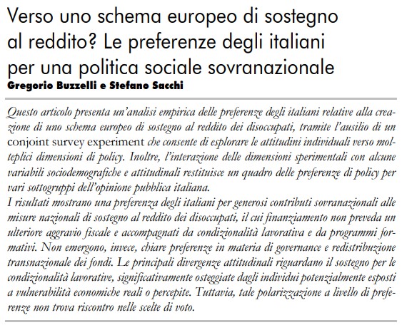 Gregorio Buzzelli (@greg_buzzelli) on Twitter photo Nel nuovo numero della Rivista delle Politiche Sociali, <a href="/StefanoSacchi71/">Stefano Sacchi</a> ed io presentiamo un'analisi sperimentale delle preferenze degli italiani per uno schema europeo di sostegno al reddito
🧵 link 👇
#conjoint #SocialEurope Nel nuovo numero della Rivista delle Politiche Sociali, <a href="/StefanoSacchi71/">Stefano Sacchi</a> ed io presentiamo un'analisi sperimentale delle preferenze degli italiani per uno schema europeo di sostegno al reddito
🧵 link 👇
#conjoint #SocialEurope