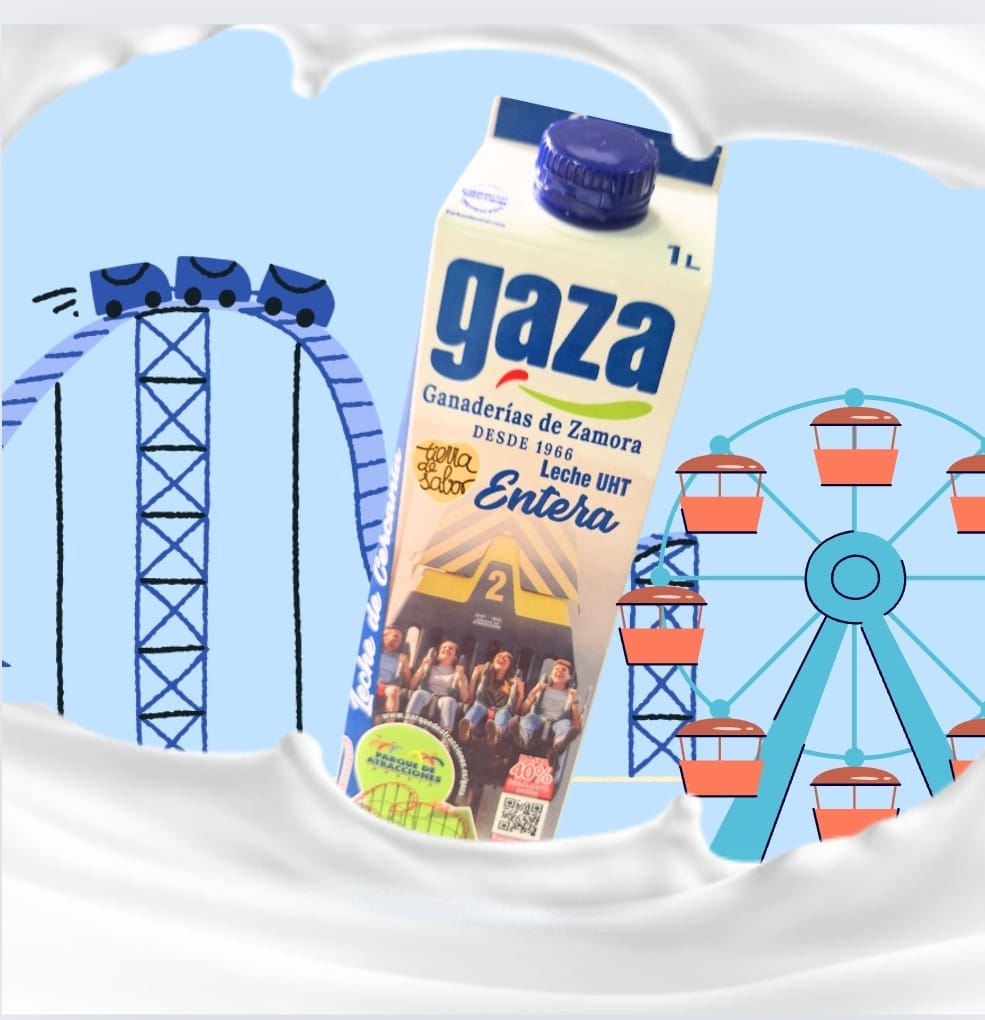 Leche Gaza te lleva al parque de atracciones de Madrid con descuentos de hasta el 40%. Escanea el código QR que aparece en nuestros briks y a disfrutar!
#lechegaza #lecheleche #lechedecercania #lechedemaximacalidad