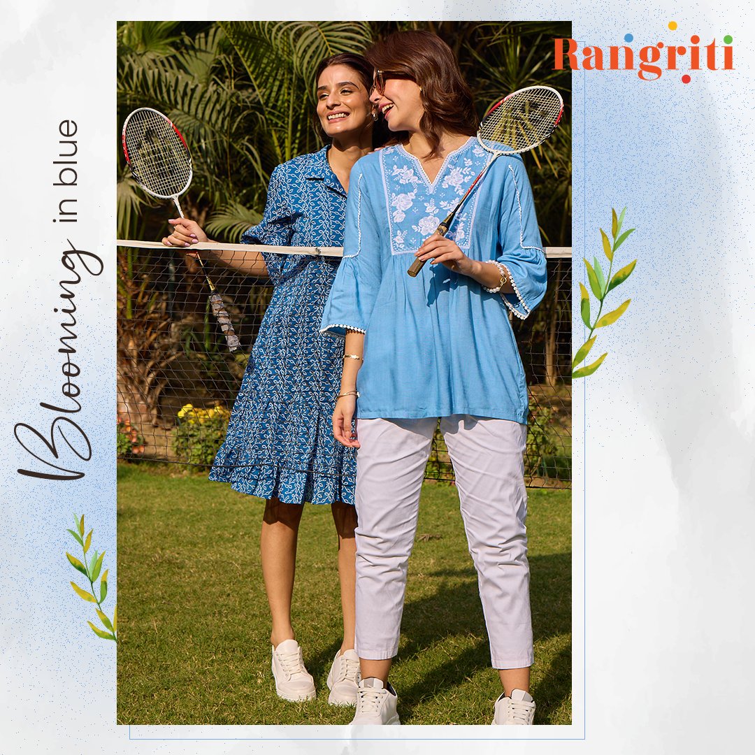 Come out to play with easy-breezy outfits on suhaane summer days.

Find the freshest styles in your nearest Rangriti store or on rangriti.com.

#SuhaaneSummers #Rangriti #MereRangHiMeriReeti
#NewCollection #SpringSummer24 #SummerFashion