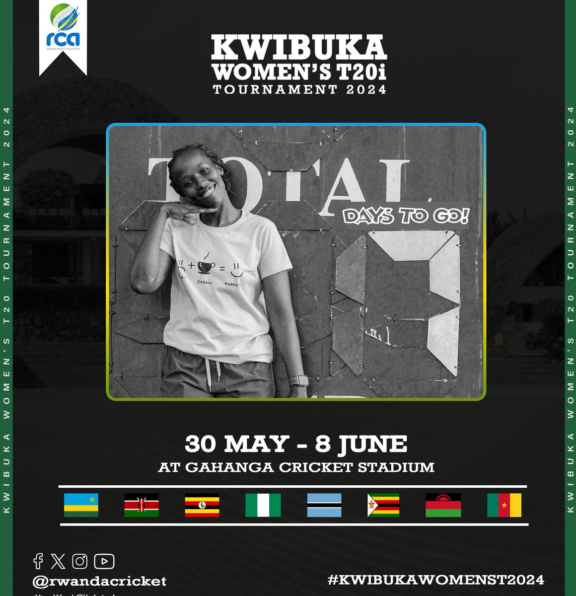 RwandaCricket's tweet photo. 7 days to go
#KWIBUKAWOMENST20ITOURNAMENT2024
#womenscricket #rwandacricketassociataion
#growwitheverystep https://t.co/5ueIa4hlW3
