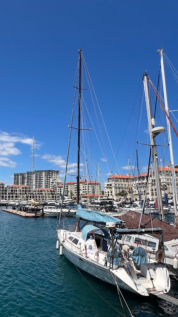 Good morning from a bright and sunny Gibraltar… So great to be back on board and looking forward to a busy day preparing Zingara for the new season. There will be snags, as there always are, especially as she is now getting older like the rest of us but it will be fun whatever.