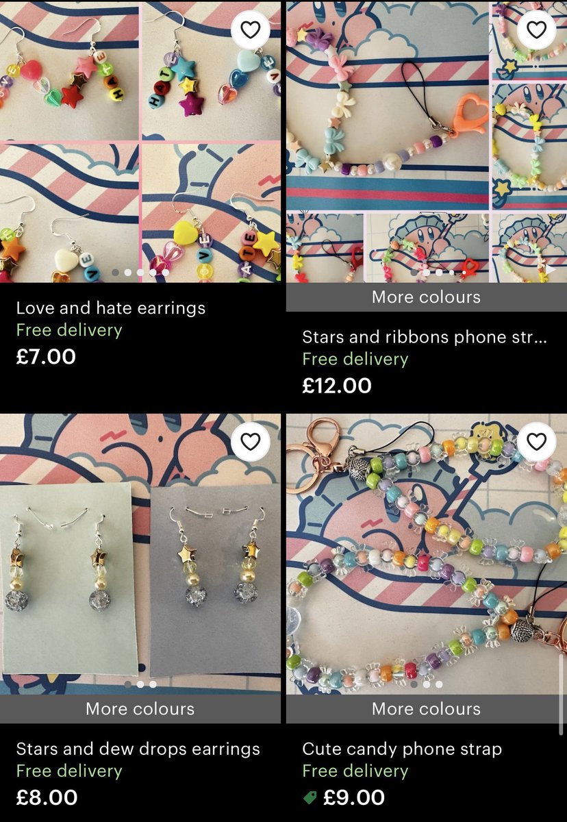 lozzy3490's tweet photo. Stop on by and check me out 🫶
I’m a one man band so I really appreciate everyone who stops by 🫶
#etsy #handmade #shopsmall #kawaii #stylish #cool #cute #flashy #shiny #stars #hearts #flowers #necklaces #beacelet #earrings #rings #phonecharms
https://t.co/Y1F9Q969Y4 https://t.co/0z8dkmFLf8