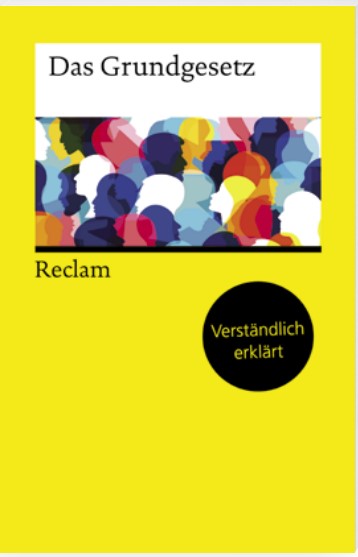 #coronaverlosung 677: Zum 75. Geburtstag des #GG werfe ich ein signiertes Exemplar meiner kleinen Einführung (@ReclamVerlag) in den Topf. Teilnahme per RETWEET, Verlosung am Abend. Viel Glück und einen schönen #Verfassungstag! 🙂