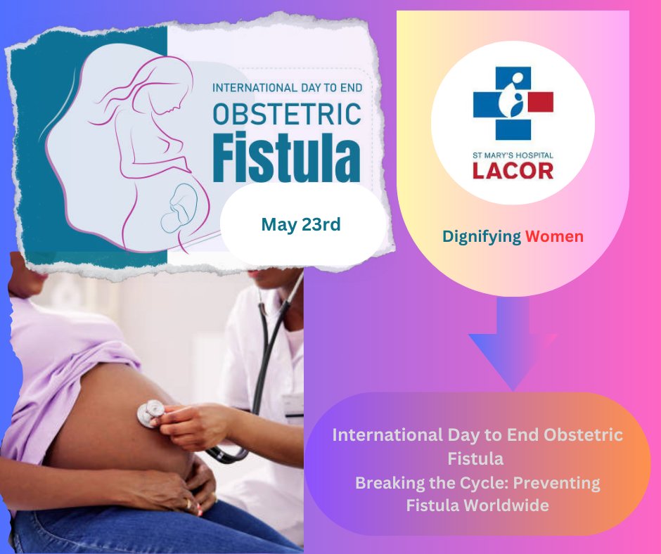 Today, we join the rest of the global community to raise awareness about obstetric fistula which is a severe childbirth injury affecting millions of women in low-resource settings, with 100,000 new cases each year.
 
#EndFistula #obstetrics #LacorHospital