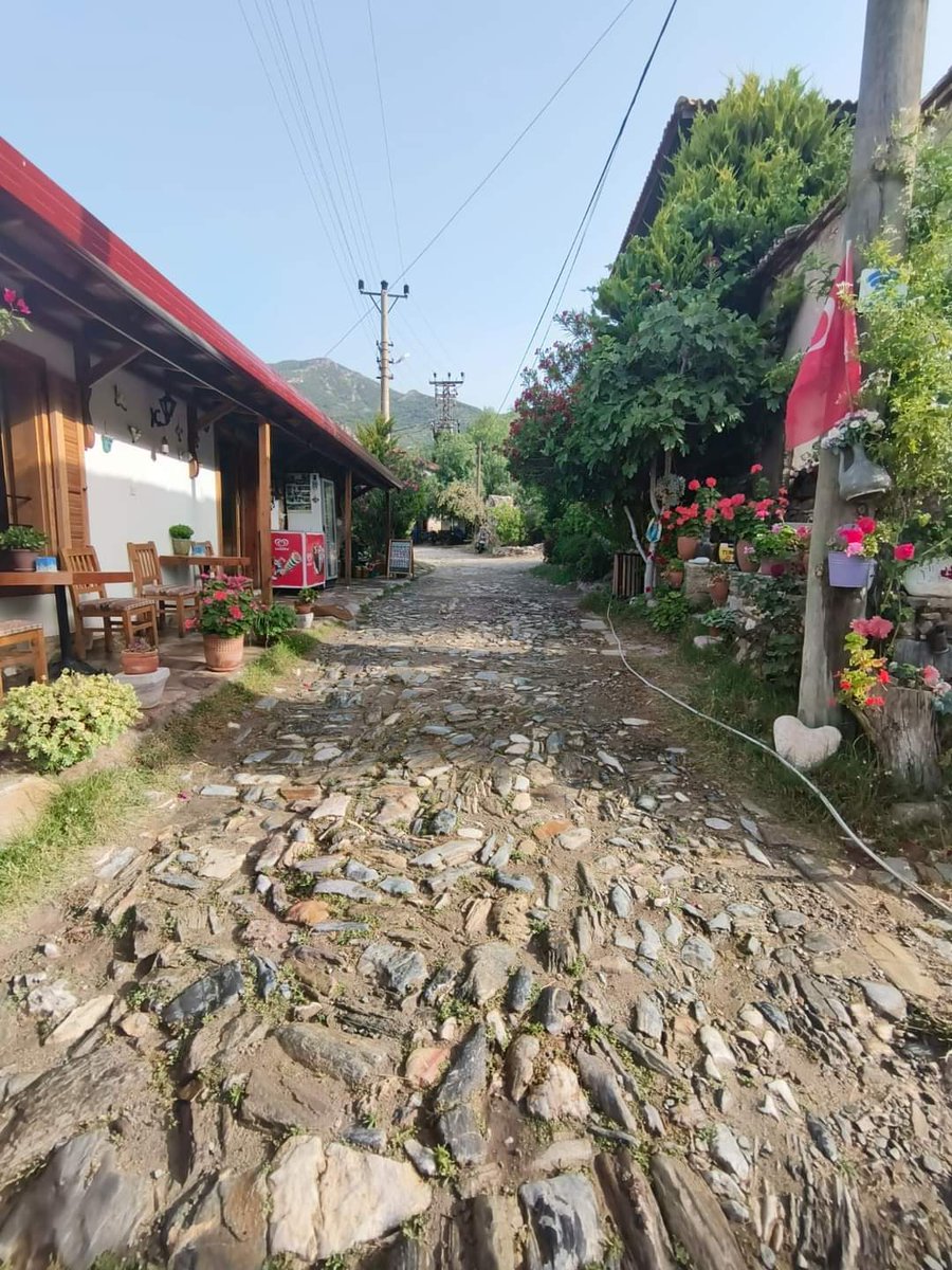 Aydın Söke köylerinde tarihi taş yollar hala kullanılıyor.