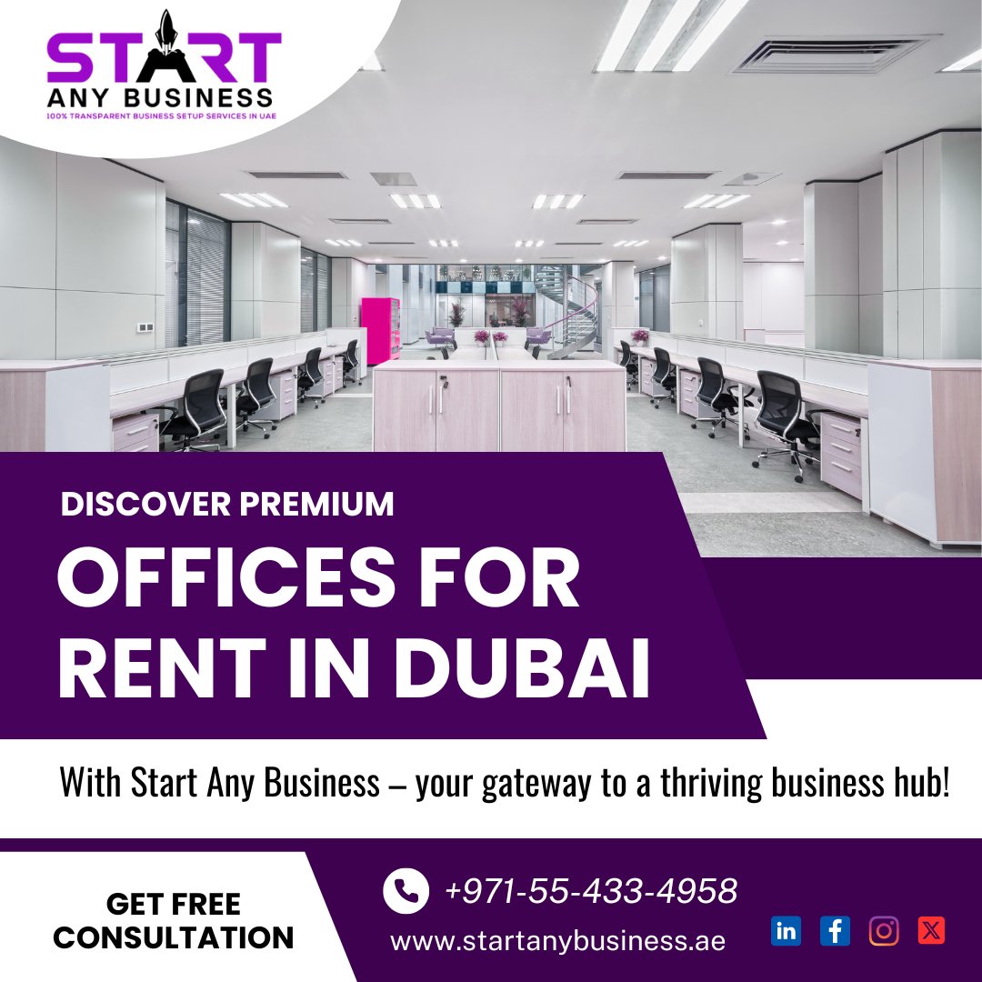 Launch Your Dream Business in Style with Premium Offices

But where will your vision take flight?  Start Any Business helps you find the perfect premium office to match your ambition.

🌐startanybusiness.ae

#startanybusiness #dubaioffices #premiumworkspace #businessgoals