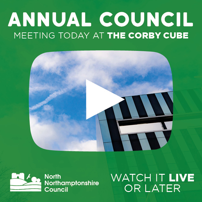 The Annual Council takes place today at The Corby Cube from 6pm this evening. You can watch it live on YouTube youtube.com/@NNCDemServices The agenda and meeting notes are available online northnorthants.moderngov.co.uk/ieListDocument…