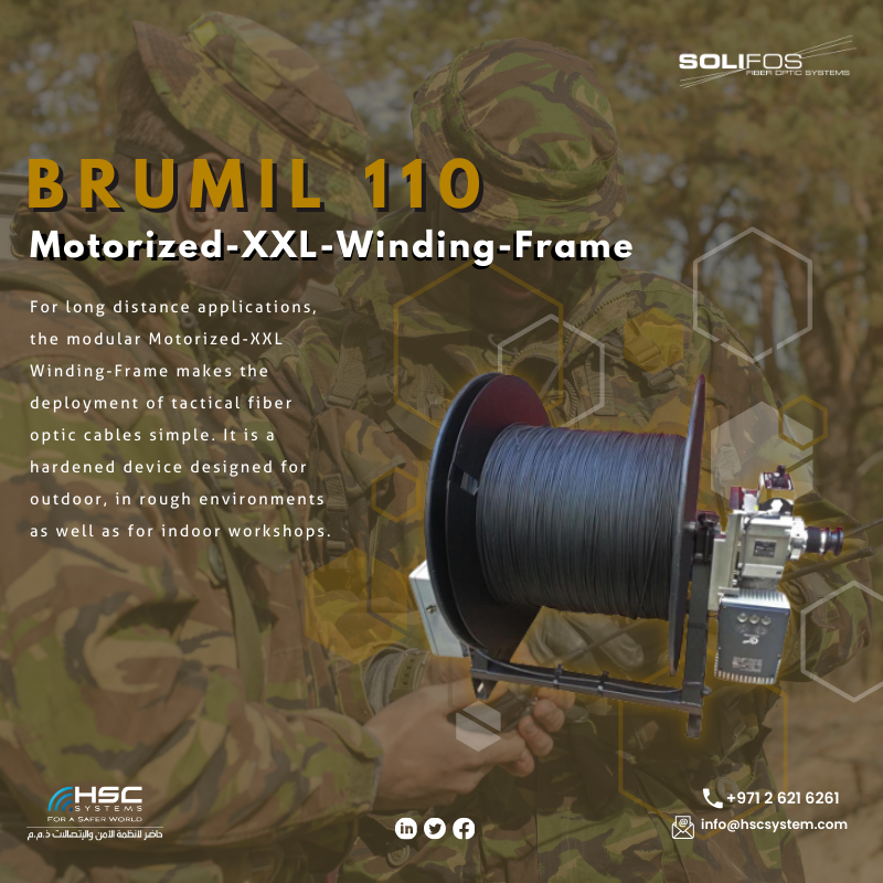 The BRUMIL 110 ensures secure communication channels, protecting sensitive information from interception. #HSCS #Solifos #forasaferworld #uae #abudhabi #dubai #digitaltransformation #MilitaryComms #ملتزمون_ياوطن #نتصدر_المشهد