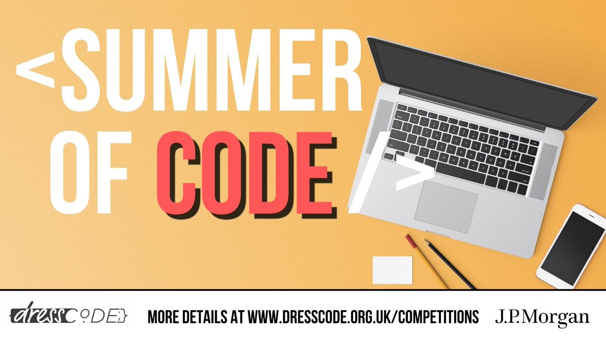 Our annual Summer of Code competition is live. Open to all Primary and Secondary pupils! Lots of prizes to give away dresscode.org.uk/competitions

#ChooseComputingScience #ClosingTheGenderGap #edutwitter #computing #caschat #STEM #SummerOfCode