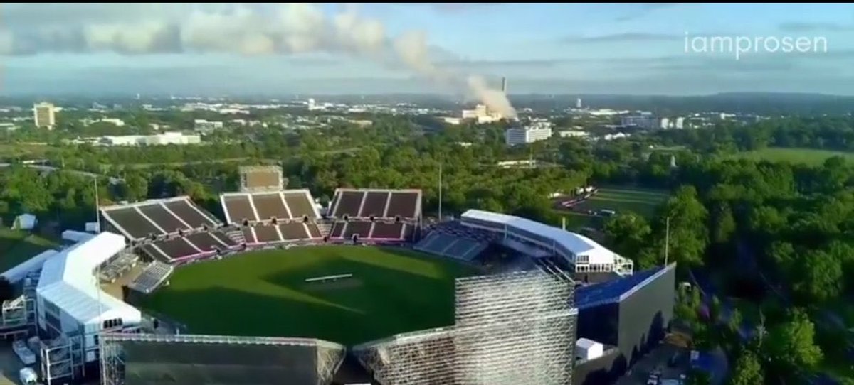 VIEW OF VENUE OF INDIA vs PAKISTAN IN NEW YORK
