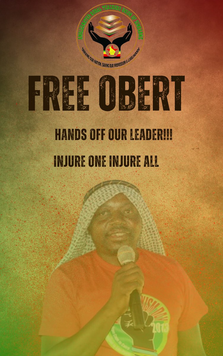 ARTUZ_teachers's tweet photo. Comrades, the time for action is now! Let us gather at the Harare magistrates courts by 9 AM, united in solidarity with our Pres @OMasaraure. Solidarity is the foundation upon which we build our collective struggle for liberation! #FreeObertMasaraure #FreeObertMasaraure https://t.co/olcSuJTwMa