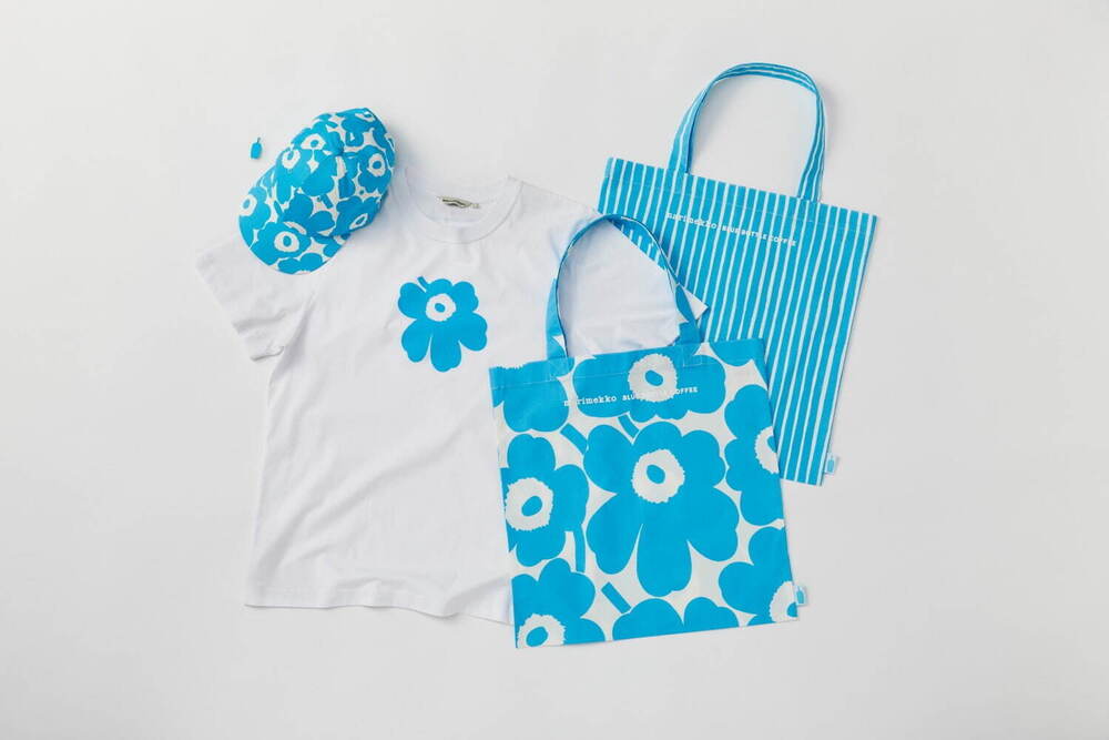 fashionpressnet's tweet photo. ブルーボトルコーヒー×マリメッコの限定グッズ、“ブルーのウニッコ柄”マグカップ＆Tシャツなど - https://t.co/pRB3KOMZ9Q https://t.co/5HzrfM1cVK