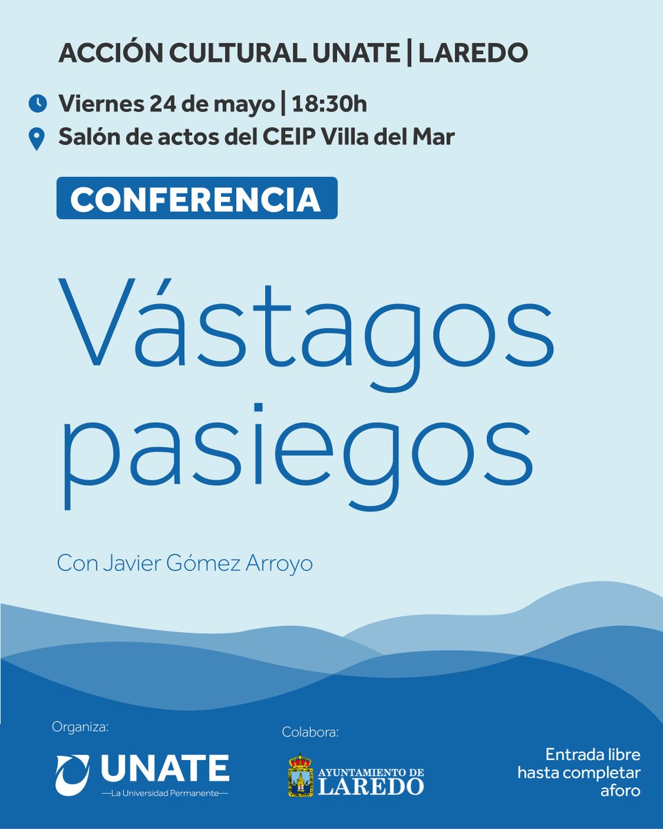 aytolaredo's tweet photo. 🗣@CantabriaUnate ofrece mañana a las 18:30h en el Colegio Villa del Mar una conferencia sobre los #vástagos #pasiegos, impartida por Javier Gómez Arroyo.

🎟Entrada libre hasta completar aforo. https://t.co/srjP0CYEkp