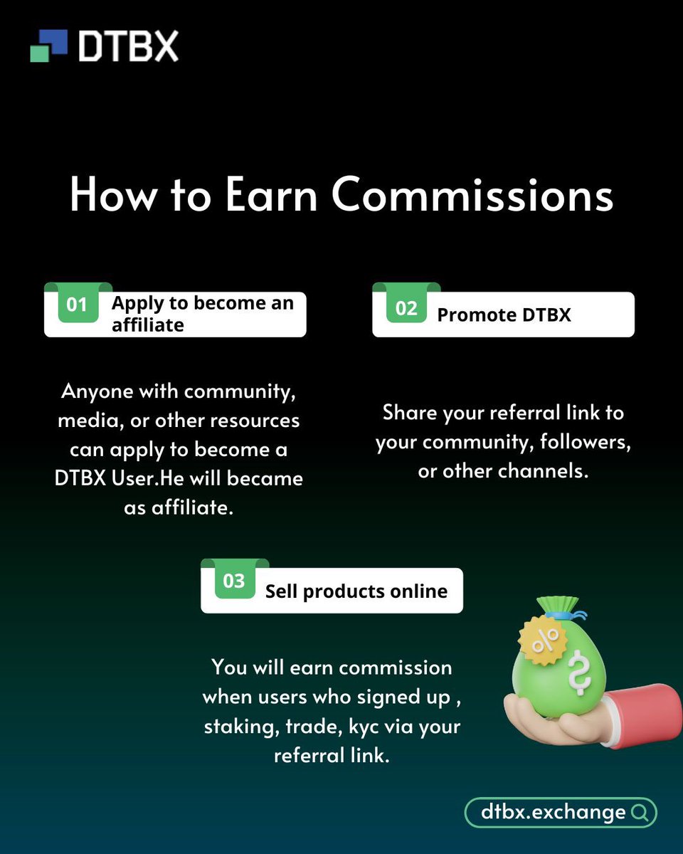 Dotbloxblochain's tweet image. 💸 Want to learn how to earn commissions? Follow these simple steps and start making money from your passion today! 

#DTBX #EarnCommissions #PassiveIncome #MoneyTips #SideHustle #CommissionEarnings #WorkFromHome #FinancialFreedom #IncomeStreams #MakeMoneyOnline #SuccessTips