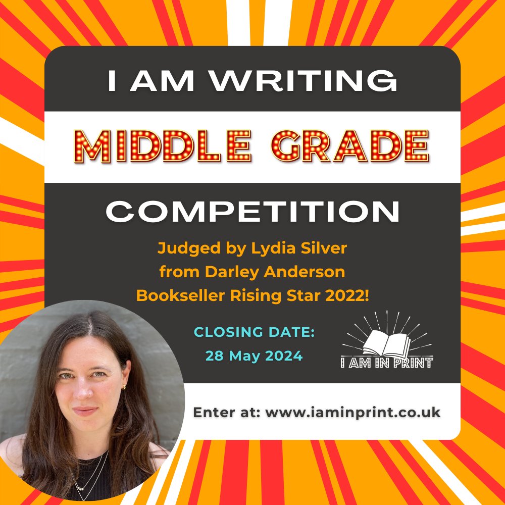 Writing for 8 - 12 year-olds? Enter the #IAmWriting #MiddleGrade #Competition and let your storytelling skills shine! It's a great chance to get your writing noticed by judge Lydia Silver. Enter: iaminprint.co.uk/competitions-2… #WritingCommunity #Storytelling #ChildrensBook