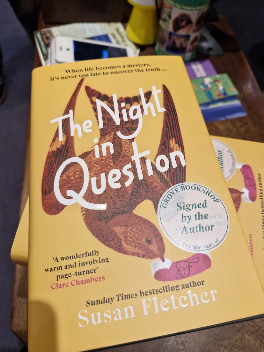 A wonderful, warm, lively event at the beautiful @GroveBookshop last night. I loved discussing ##TheNightInQuestion (and poetry, self-doubt, backpacking and cheese) with the lovely @DevaneEmily. Thank you to Emily and Mike - and to every kind soul who braved the elements! 💛💗 xx