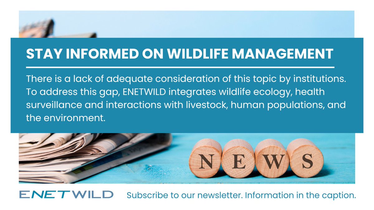 What is new in ENETWILD &amp; the world of wildlife management and #OneHealth?  

Our next newsletter brings to you: 
🗓️ event information 
📰 news from ENETWILD 
🗣️ an interview with conservation scientist <a href="/MarcusRowcliffe/">Marcus Rowcliffe</a> 

Sign up today: enetwild.com