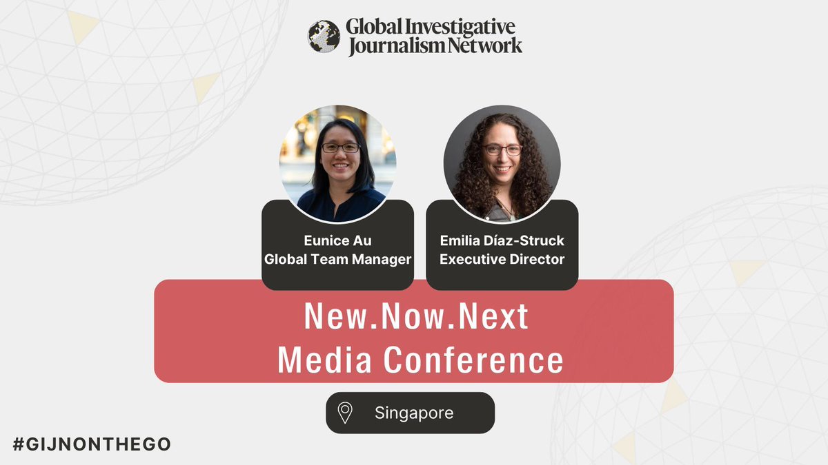 Attending @n3conference organized by @AAJAAsia? 👋 Say hello to GIJN's Global Team Manager @euniceau and GIJN's Executive Director Emilia Díaz-Stuck. Full progam: buff.ly/4dGhICT