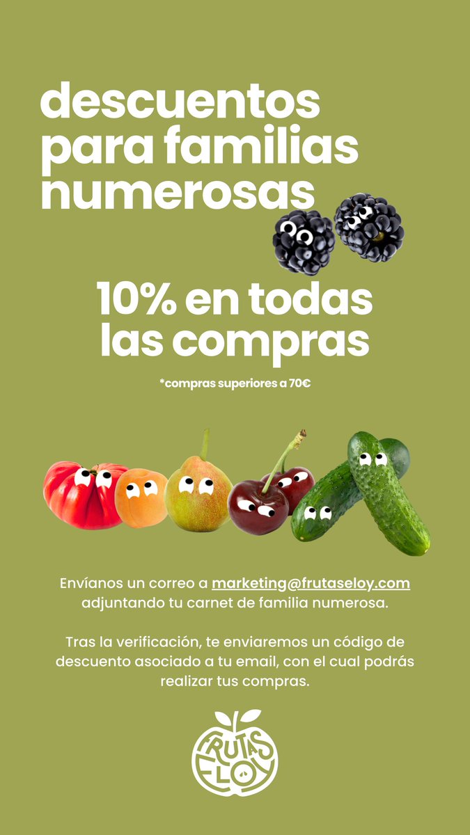 👋🏻👀 ¡Familias numerosas!
Tenemos un regalo para vosotros 🎁