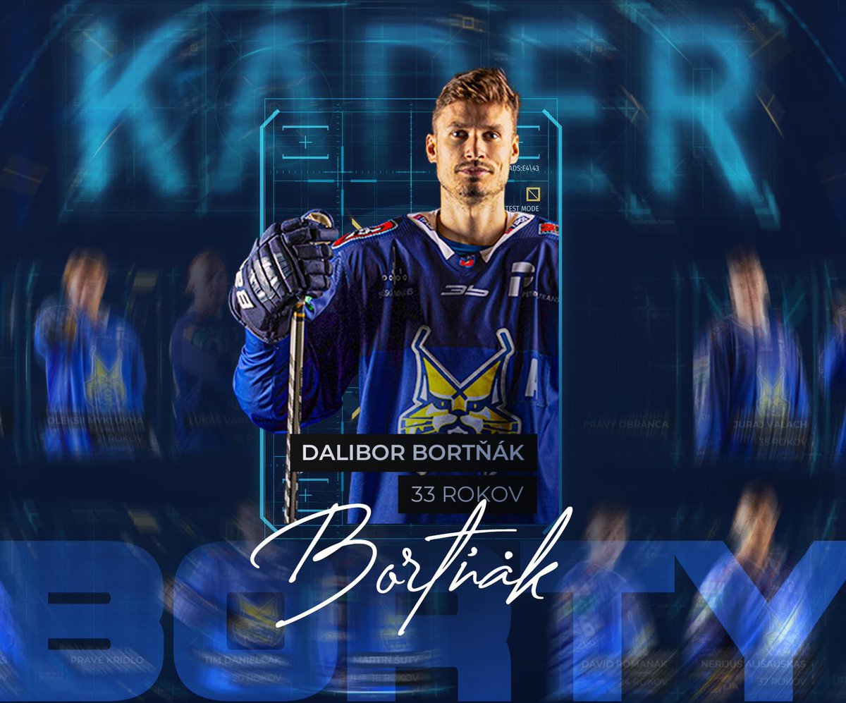 🟡🔵Súčasťou našej rodiny v nasledujúcej sezóne bude opäť útočník Dalibor Bortňák. Odchovanec prešovského hokeja tak zaznamená tretiu sezónu v rade na Spiši.
Extraligou ošľahaný skúsený defenzívny center prispel k dvom medailám pre náš klub a mesto nemalou mierou.