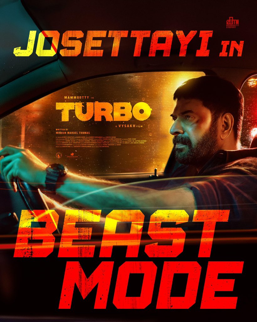 Josettayi in Beast Mode 💥🔥🔥 Blockbuster Reports Across The Globe 🙏❤️ Thank you All 🔥🔥 #Turbo in Cinemas Now !!